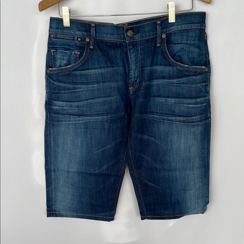 Citizens Of Humanity Dark Blue Denim Shorts Size 28